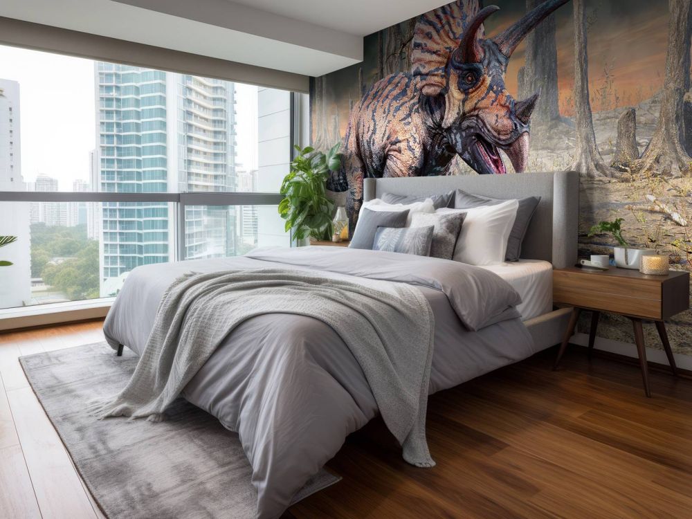 Torosaurus in een verlaten gebied