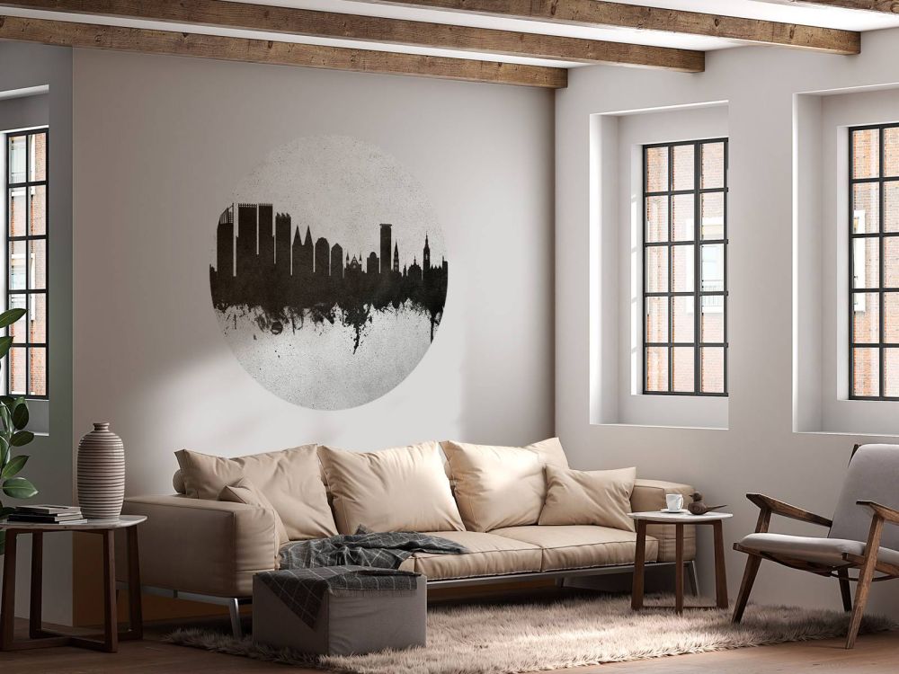 Waterverf skyline, Den Haag