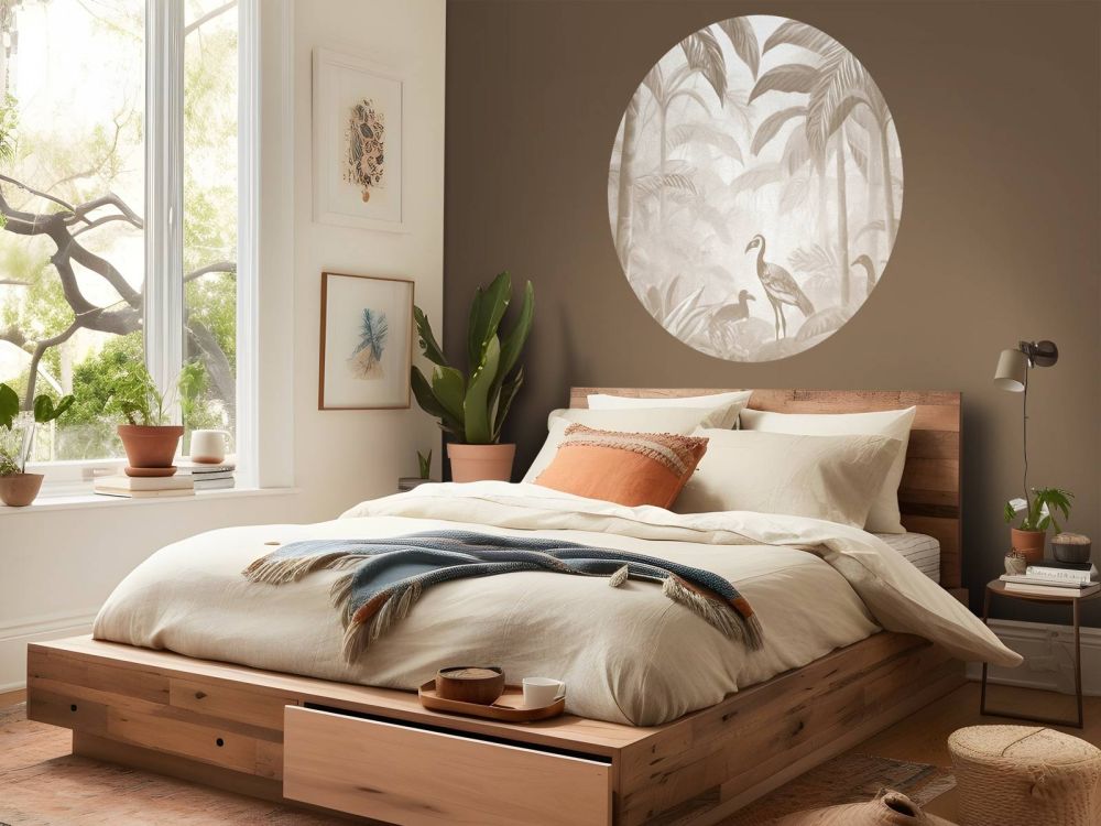 Verborgen Jungle met Ibis, taupe