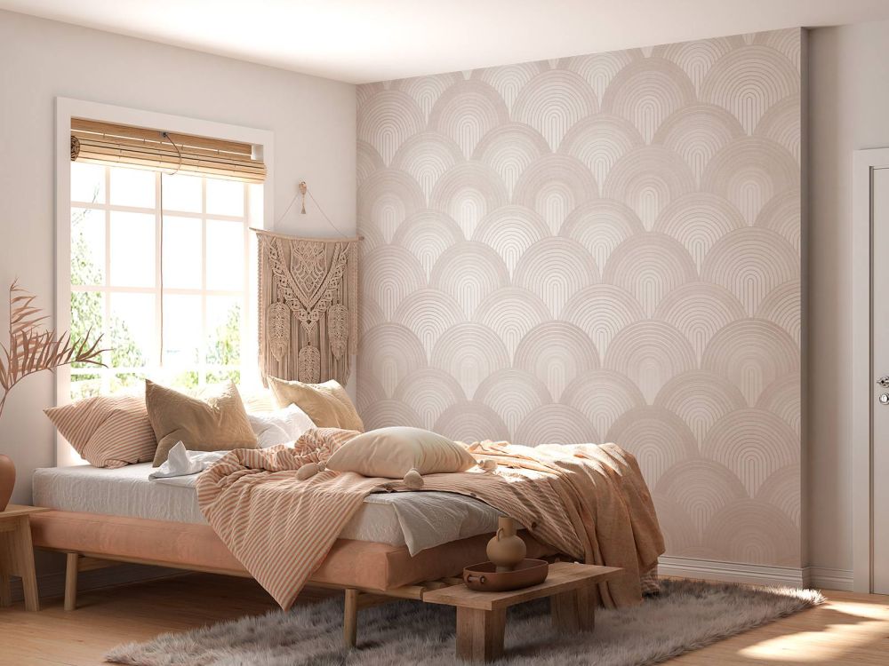 Boho ombre arcs - neutral beige