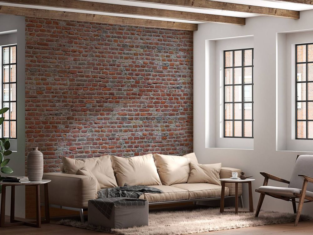 Gerestaureerde muur 