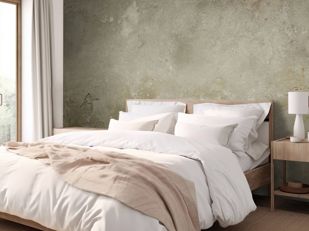 Oude muur met verweerde stuc