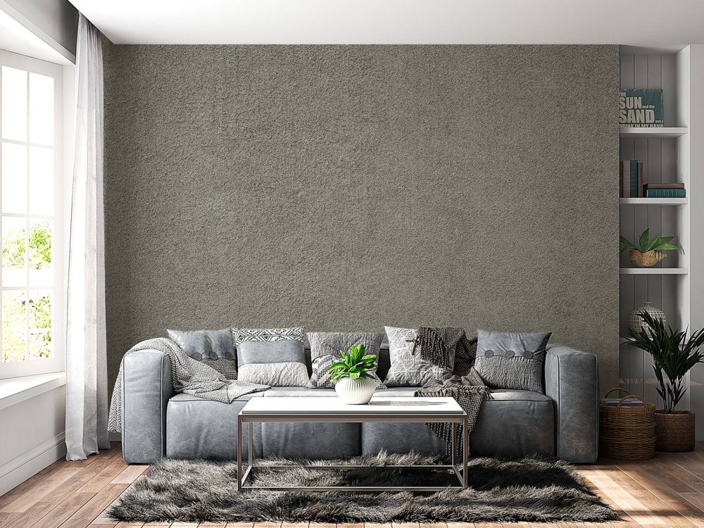 Betonnen muur met fijne steentjes