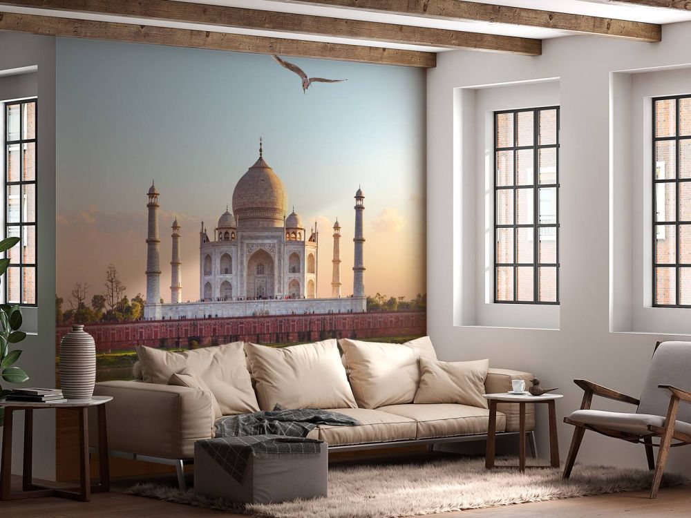 Taj Mahal in de ochtend