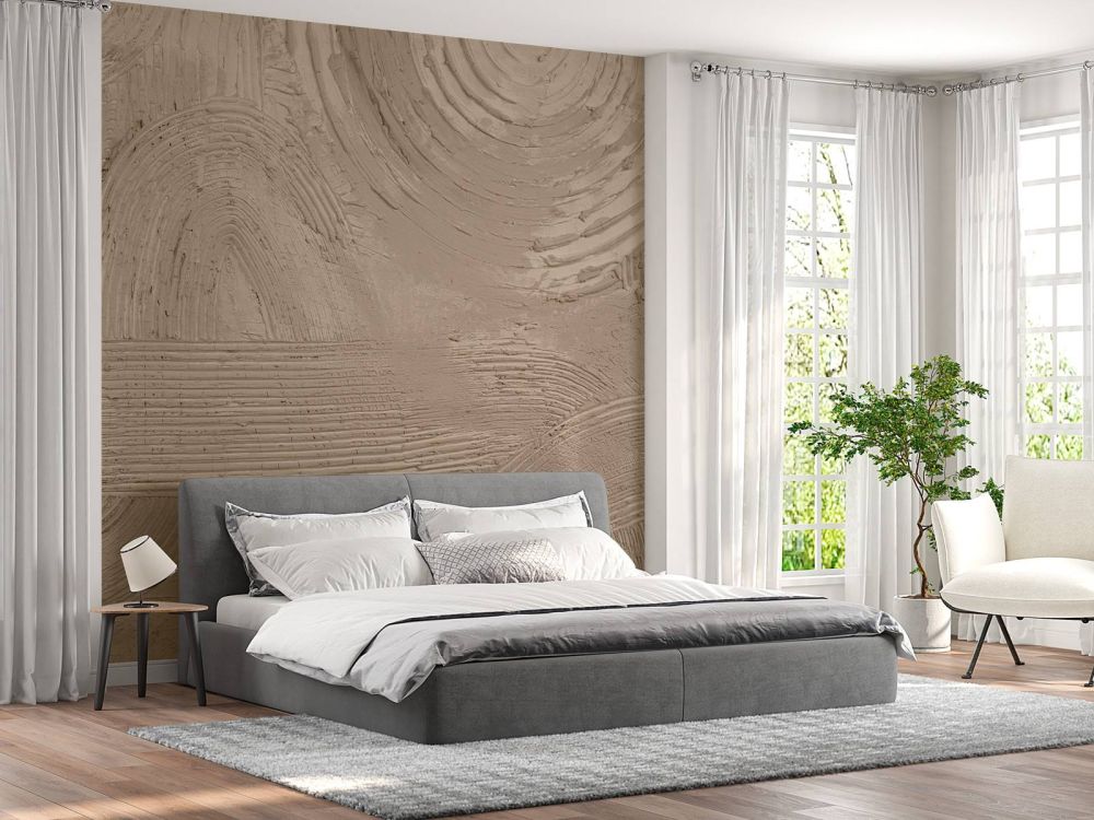 Structuren en vormen in taupe