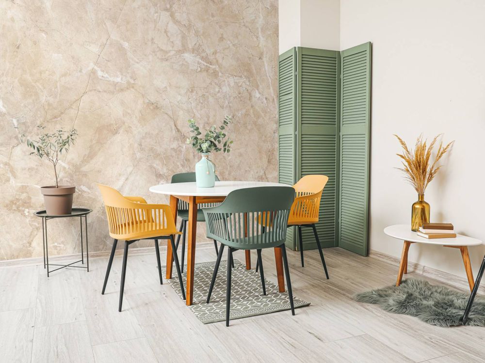Licht beige marmer