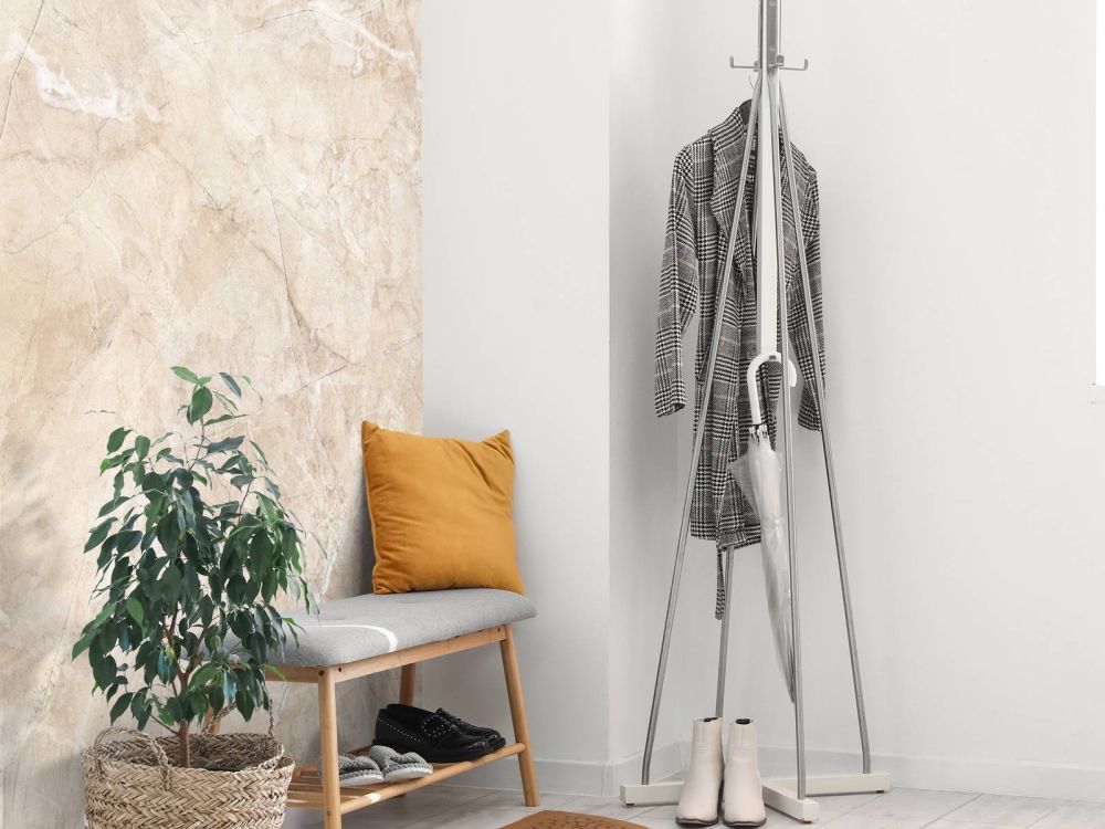 Licht beige marmer