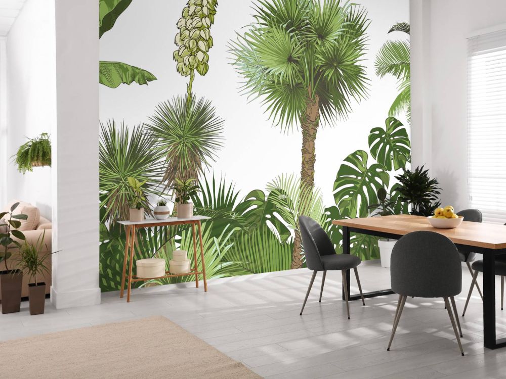 Groene tropische planten