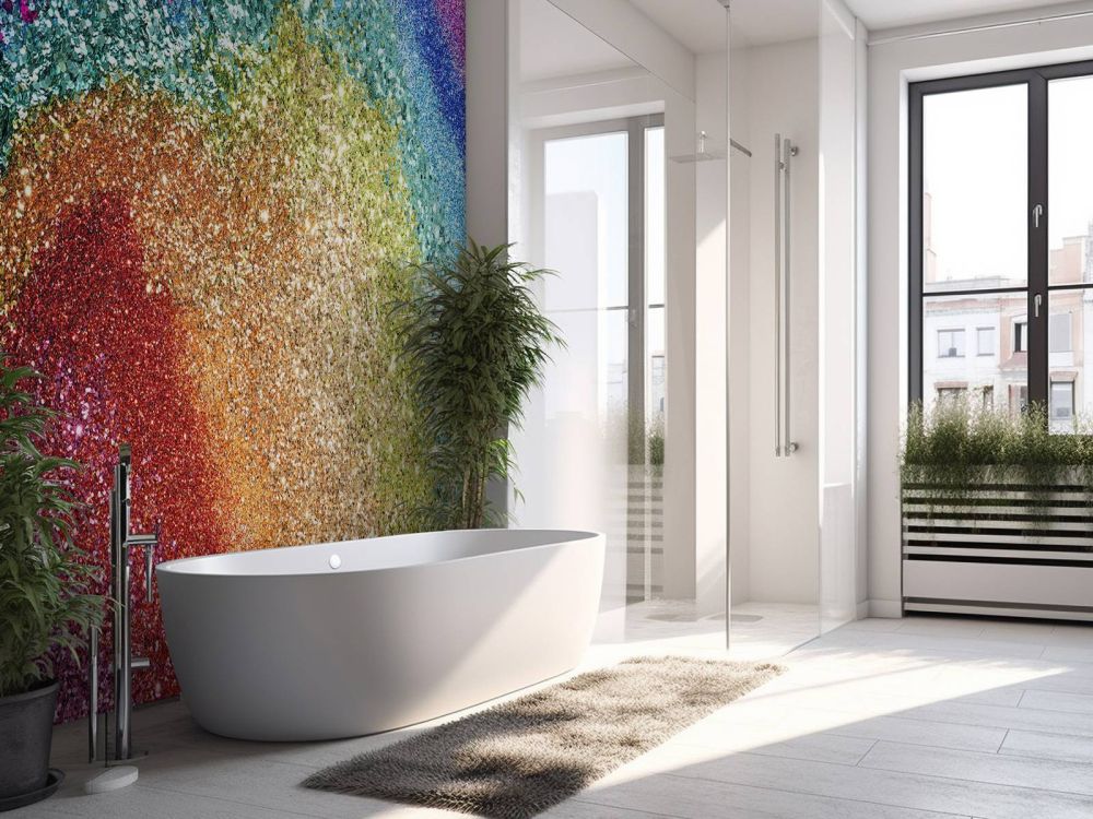 Regenboog glitters