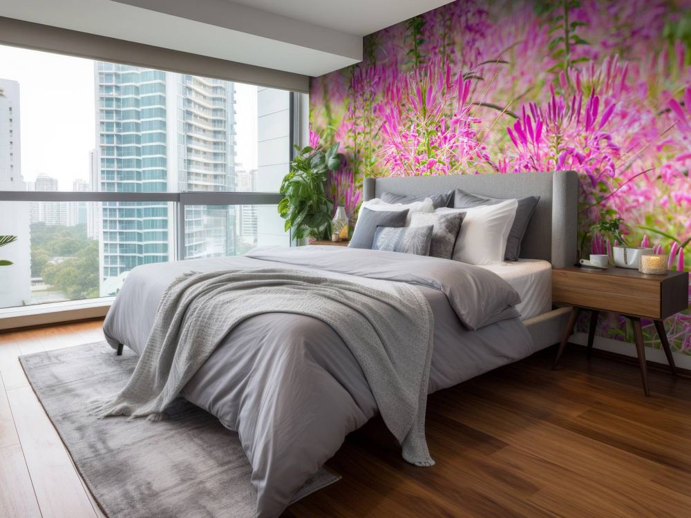 Cleome bloemen