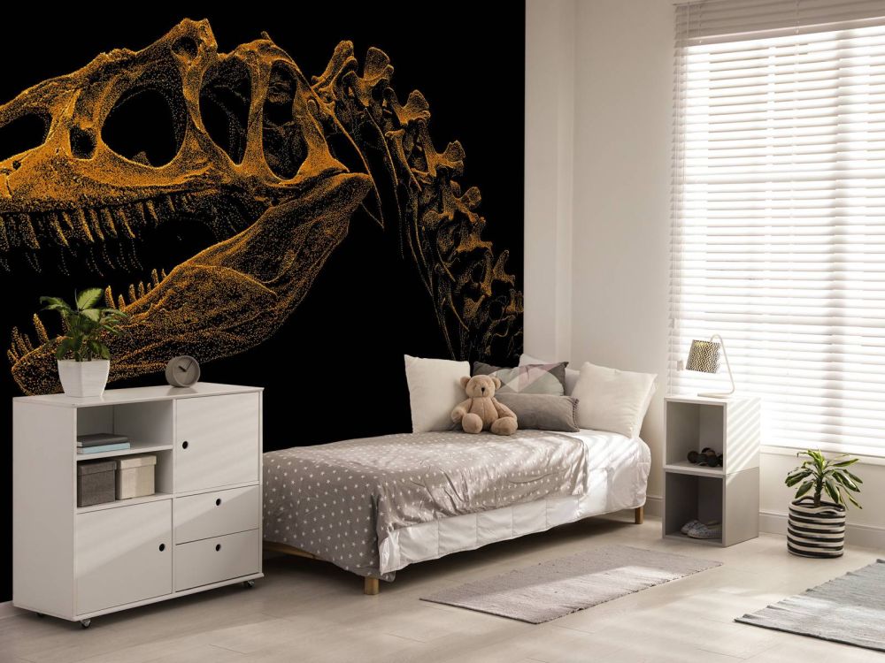 Skelet van een dinosaurus