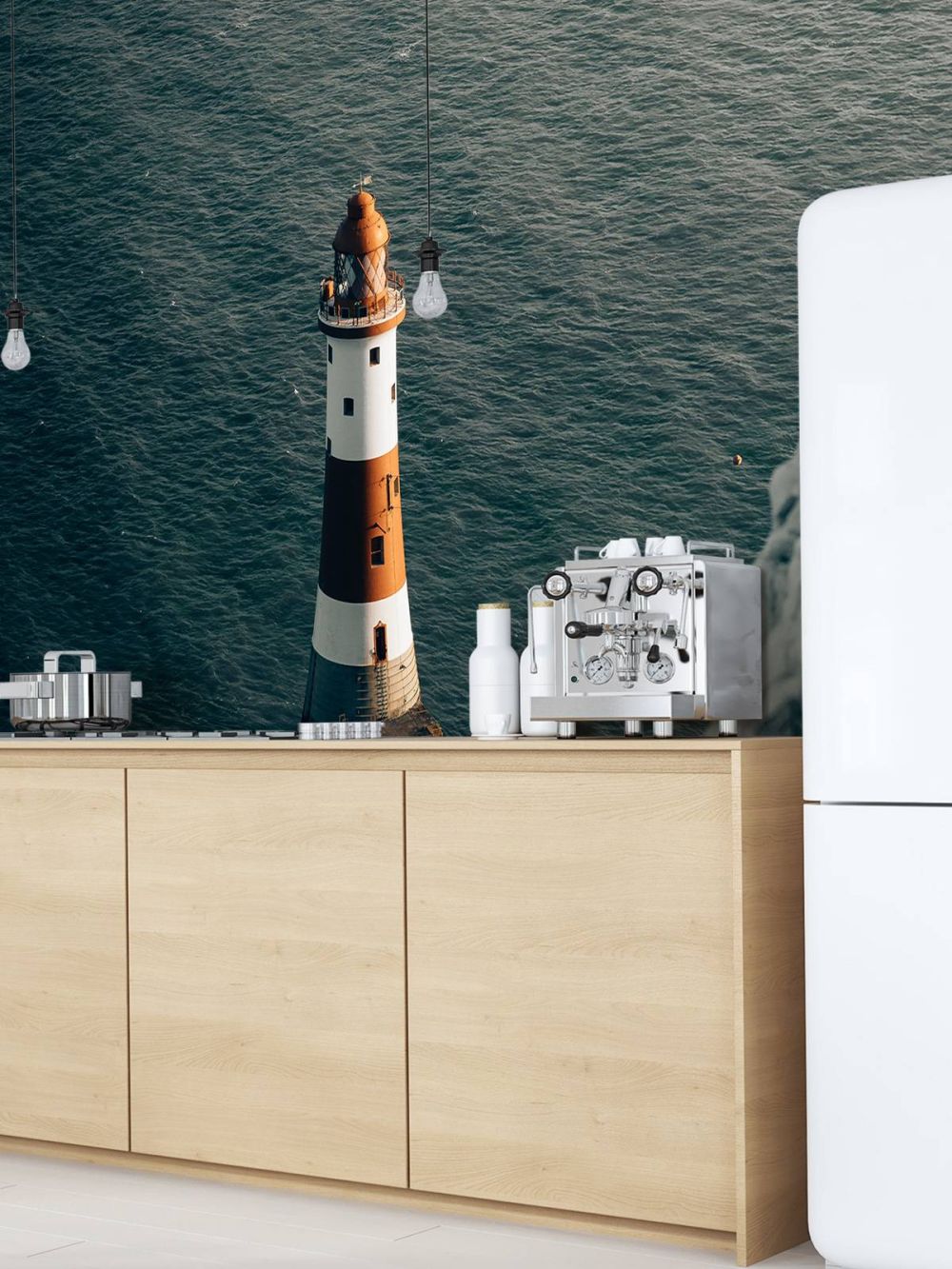 Vuurtoren aan de Engelse kust