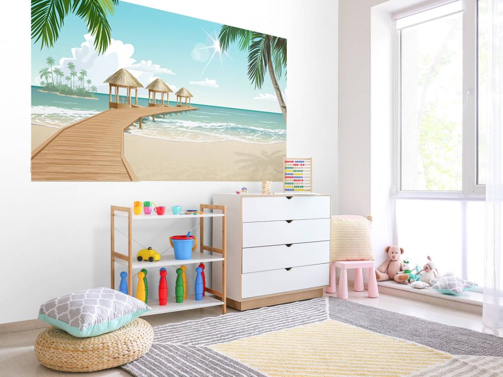 Zomerse strand