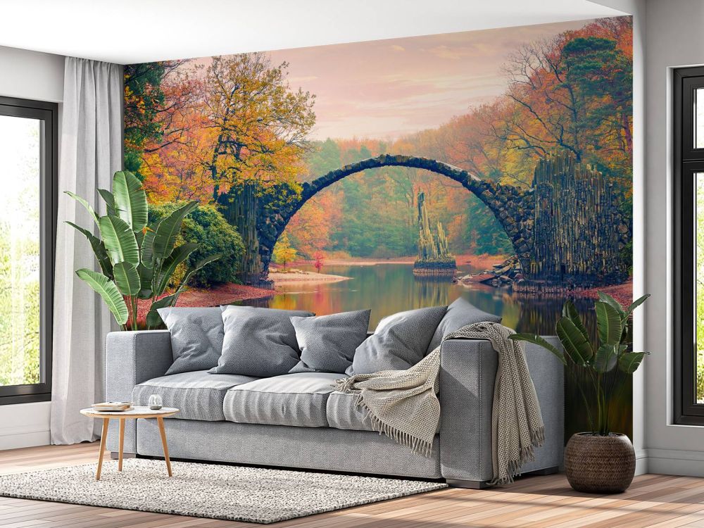 Brug over het meer