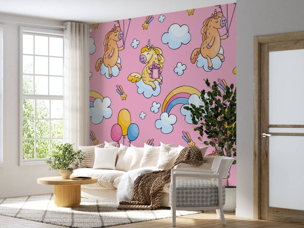Unicorns met ballonnen
