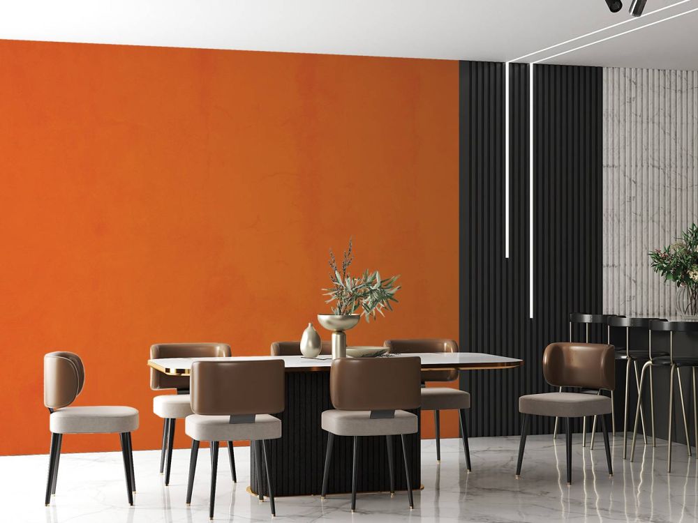Sinaasappel oranje beton