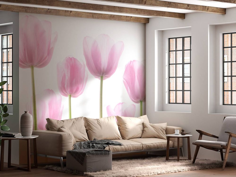 Mooie roze tulpen