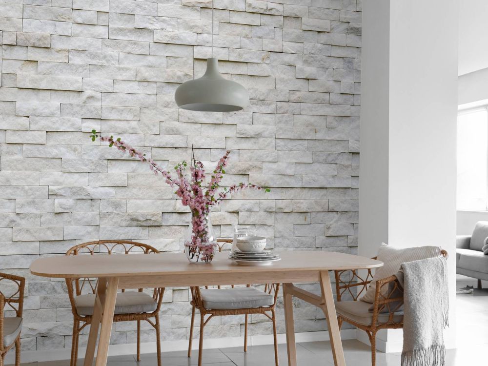 Moderne stenen muur