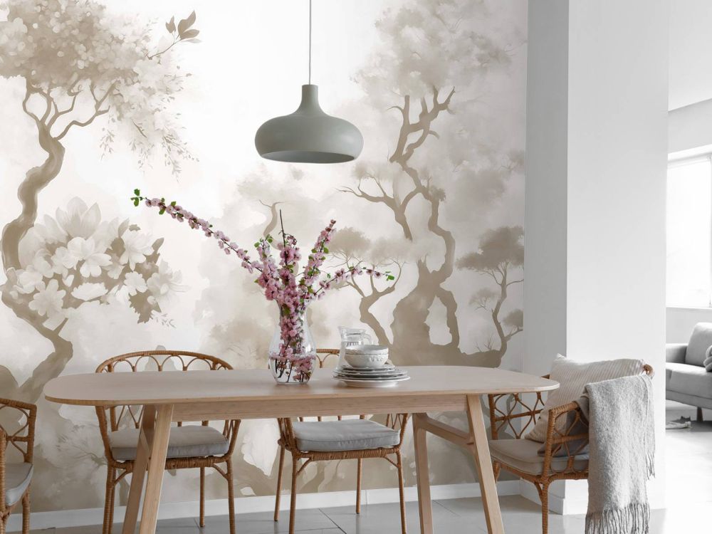Blooming trees Grey