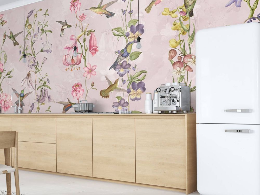 Weadow and Garden Flowers Pink