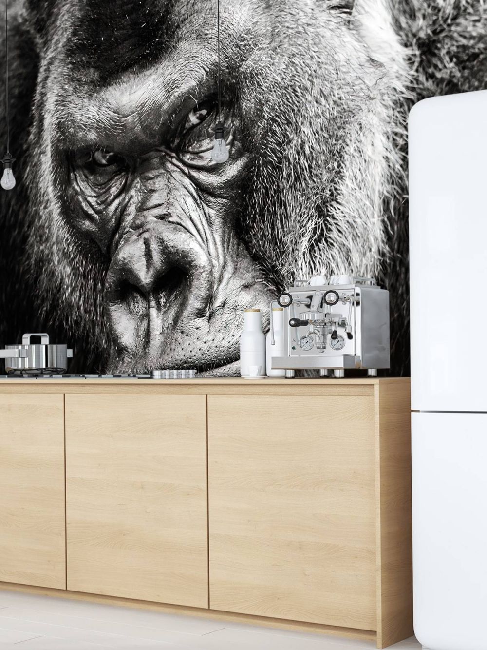 Close-up foto van een gorilla