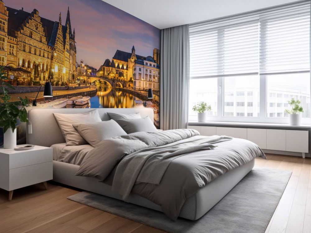 Leie rivier in Gent