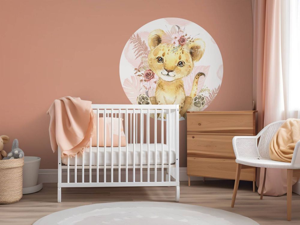 Roze jungle leeuwin baby
