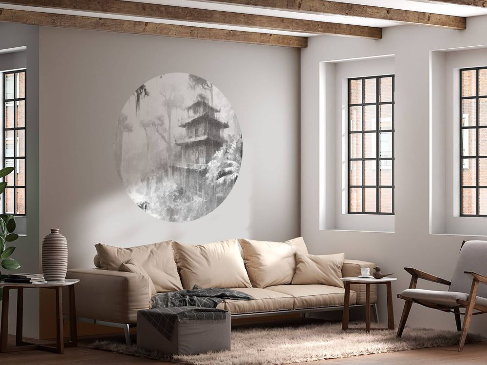 Verborgen hut in Mistig Woud