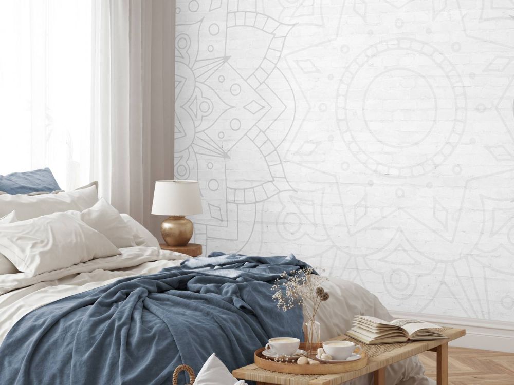Witte Geometrische Mandala