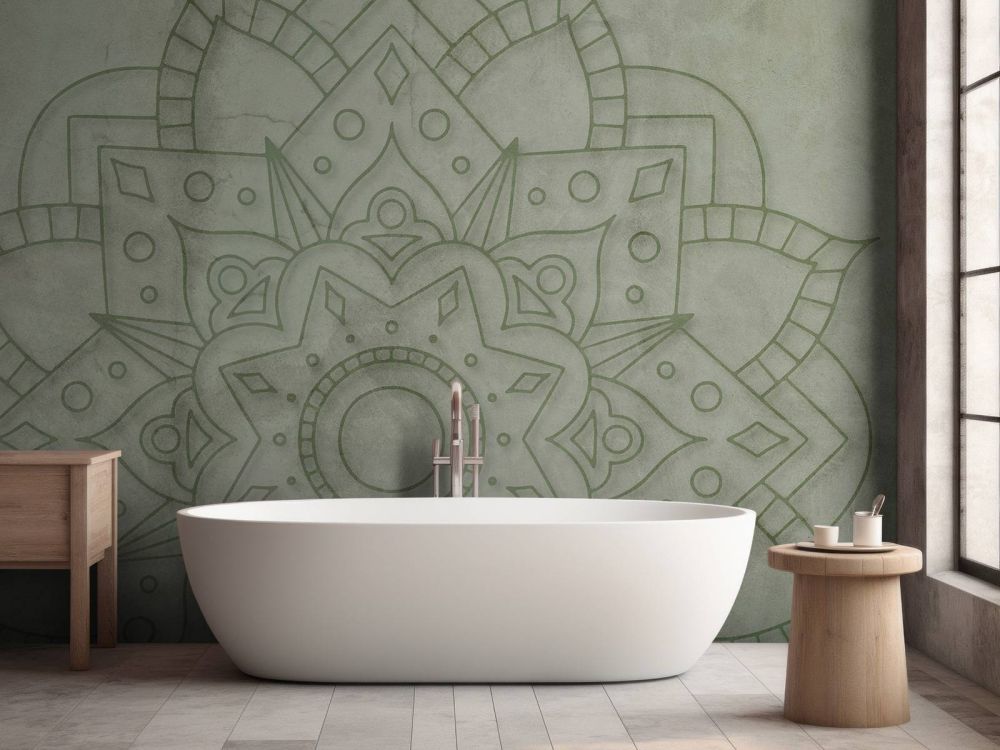 Verweerde Groene Mandala