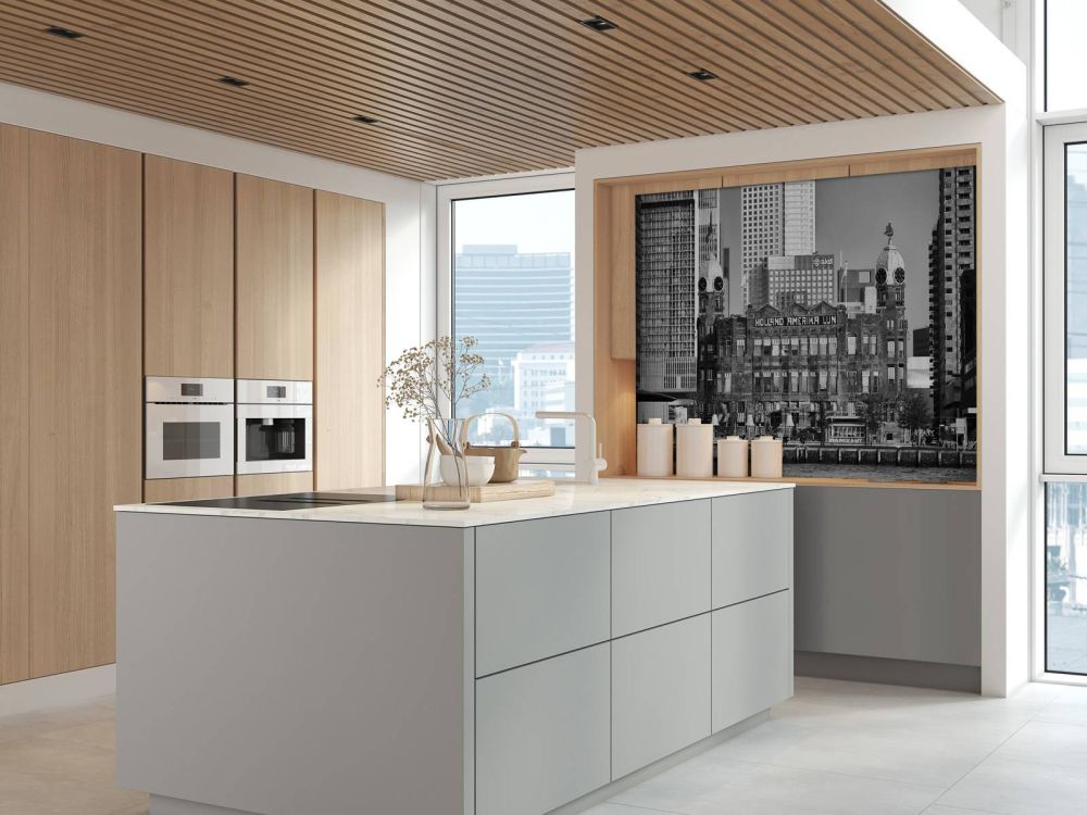 Hotel New York in zwart wit Rotterdam 