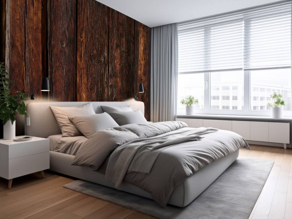 Gebrand verticaal hout