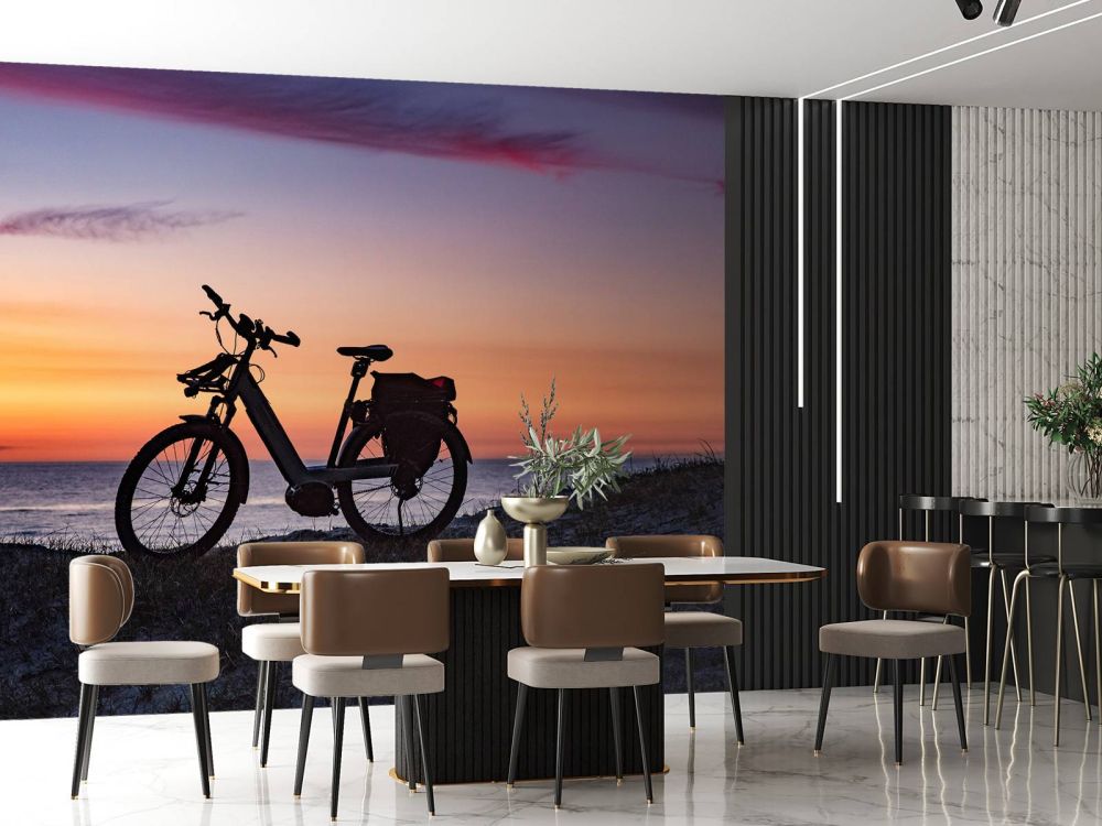 Fiets aan een zee