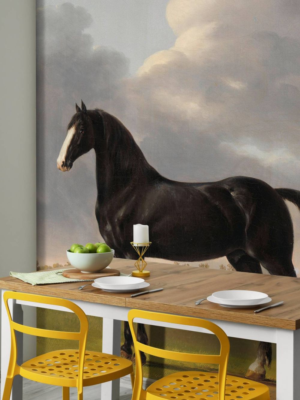 Fotobehang paard. De harddraver De Vlugge