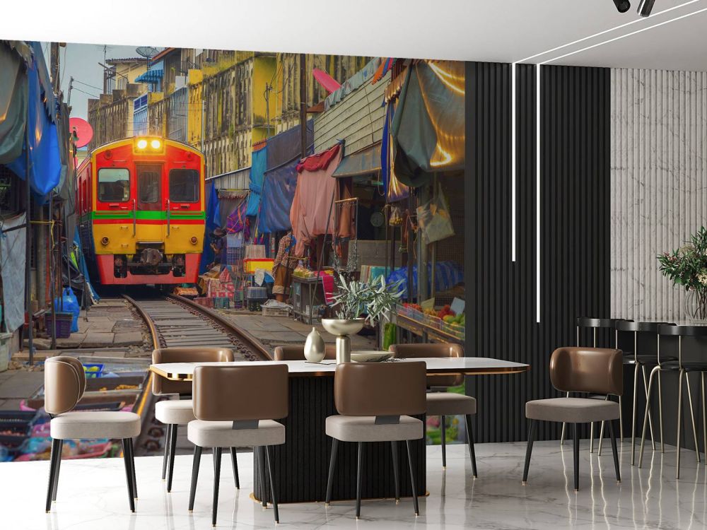 Trein op de markt