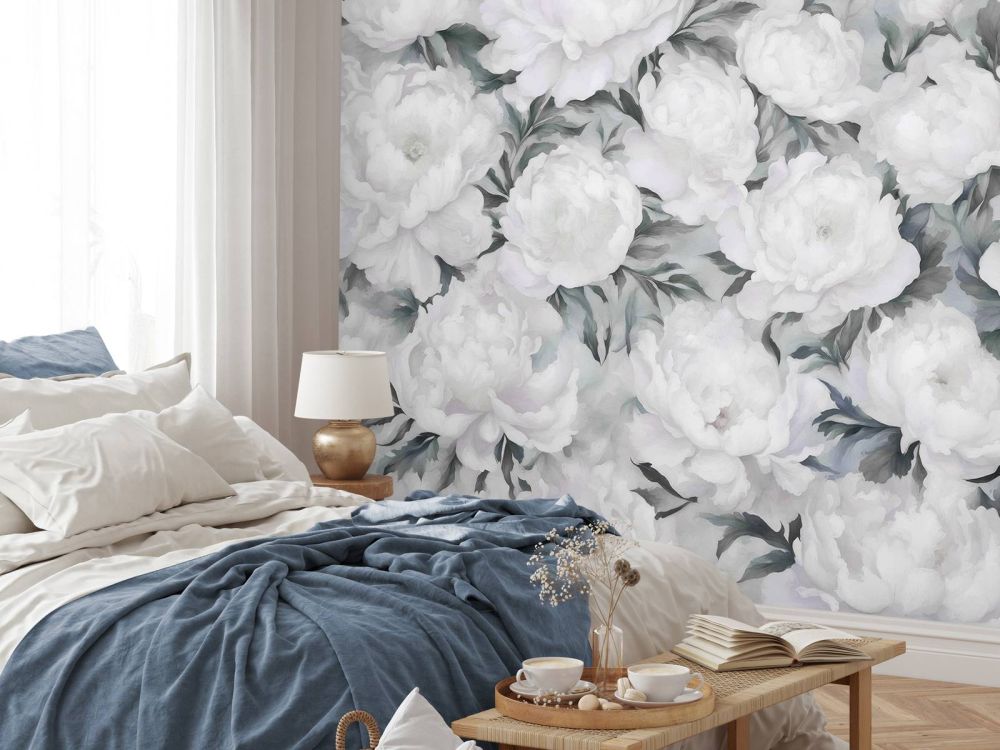 Peonie`s Wall Blue