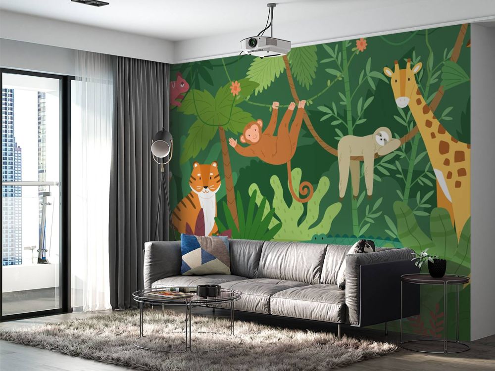 Blije jungle dieren