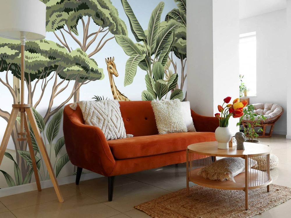 Patroon met jungle dieren