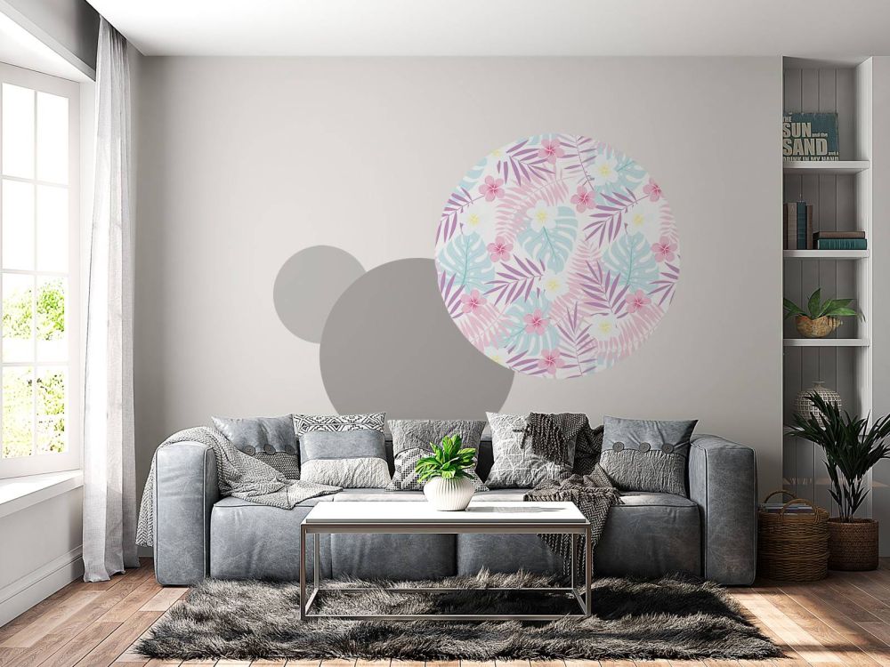 Pastel bloemen en bladeren