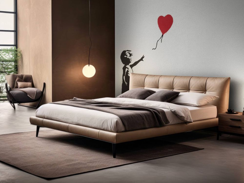 Banksy - Balloon girl, concrete