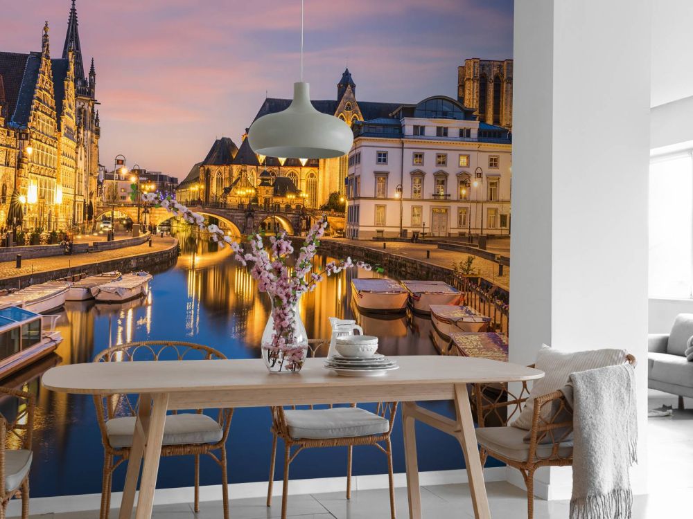 Leie rivier in Gent