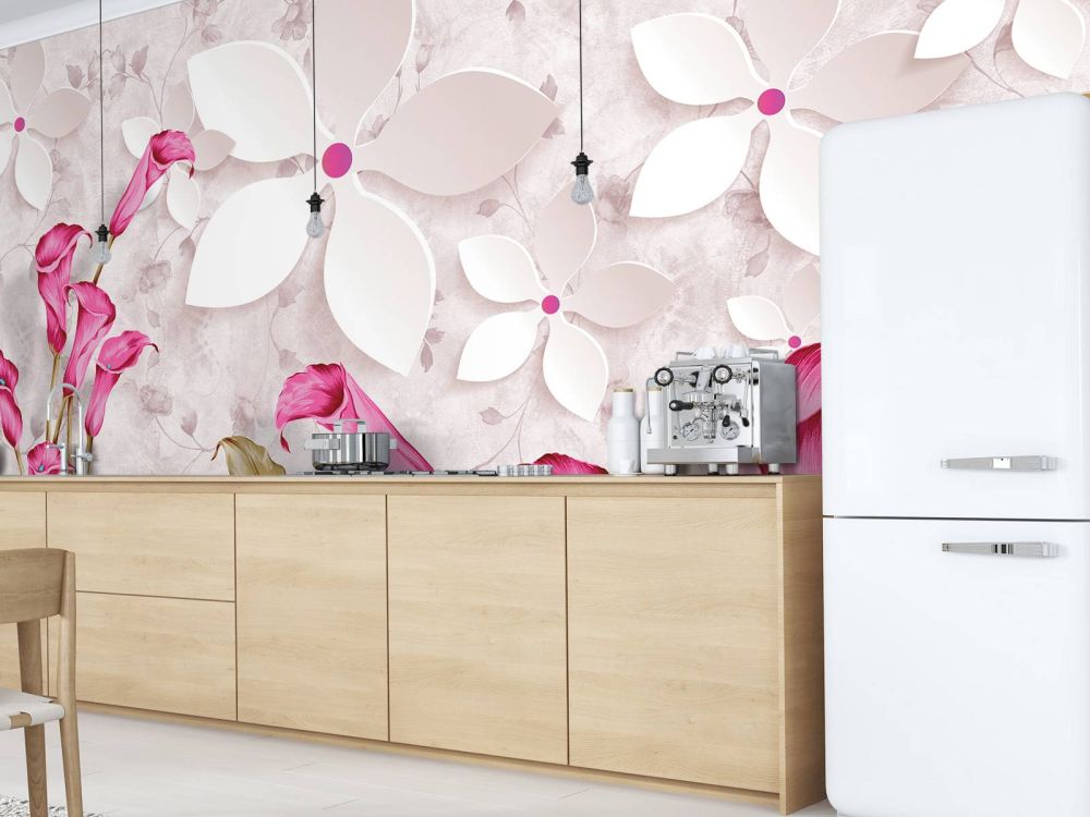 Roze witte bloemen