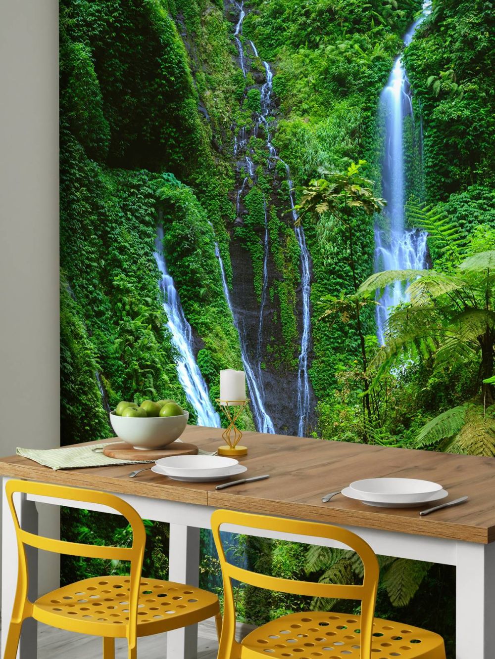 Groene jungle en watervallen