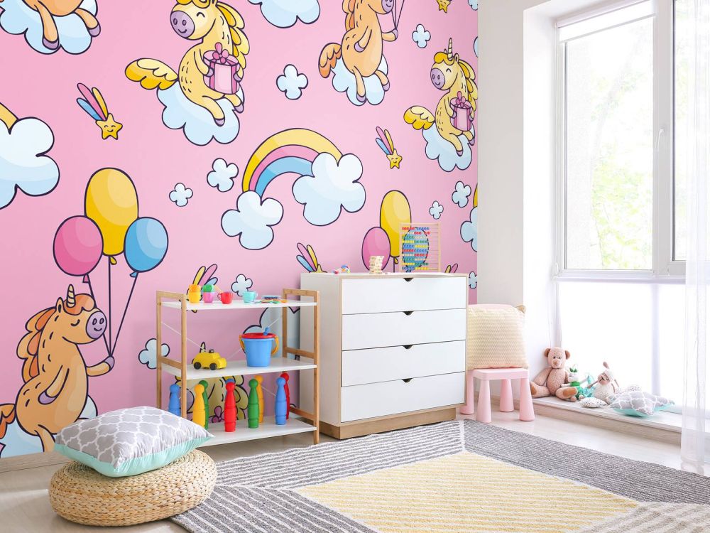 Unicorns met ballonnen