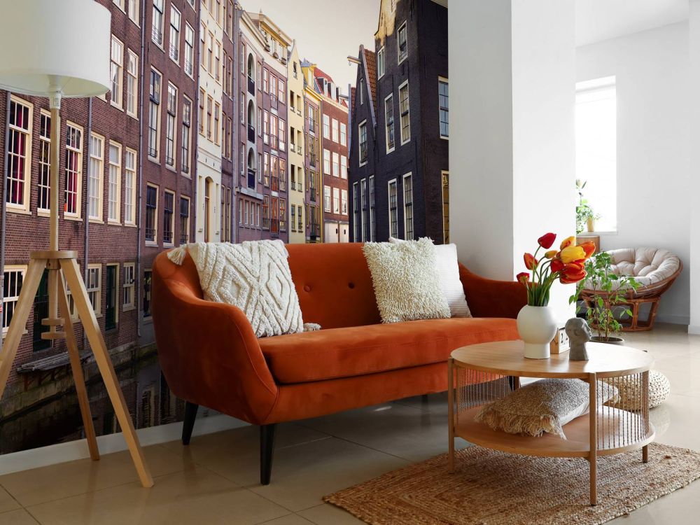 Amsterdamse huizen aan de gracht