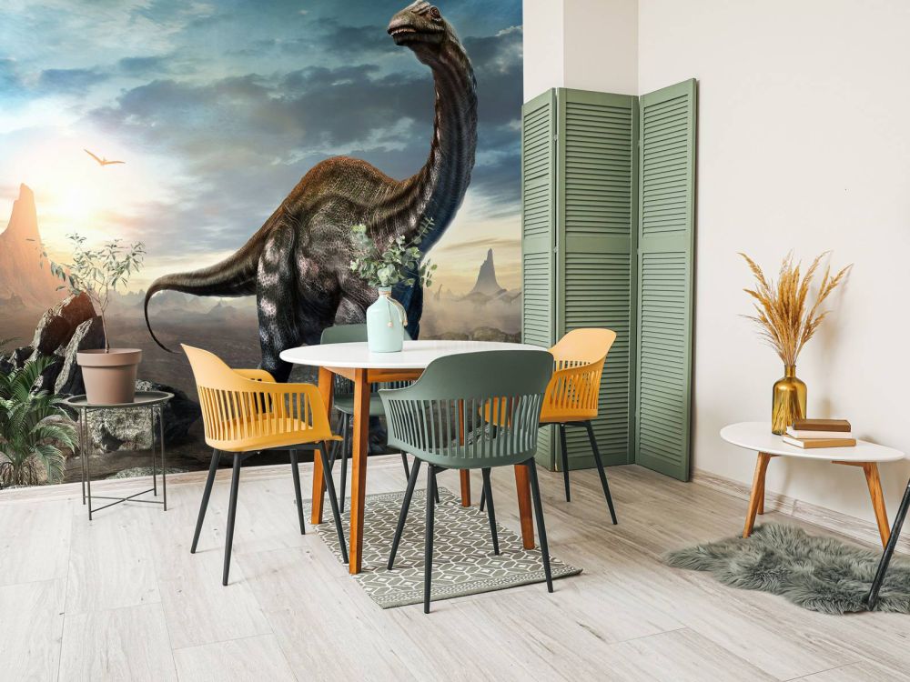 Apatosaurus in de bergen
