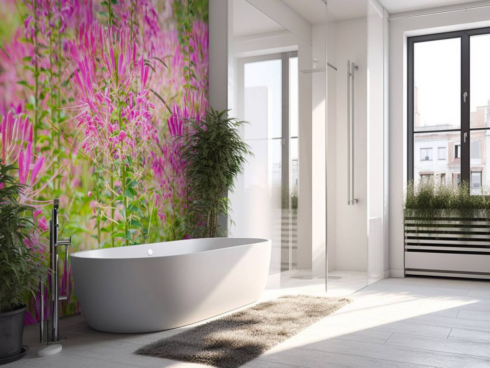 Cleome bloemen