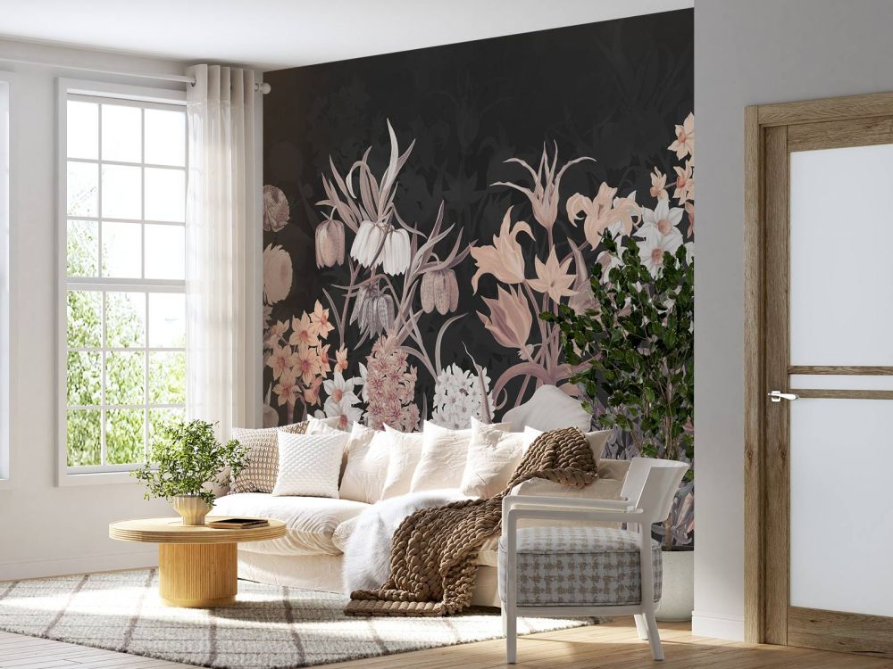 Spring Flowers - Vintage Sepia