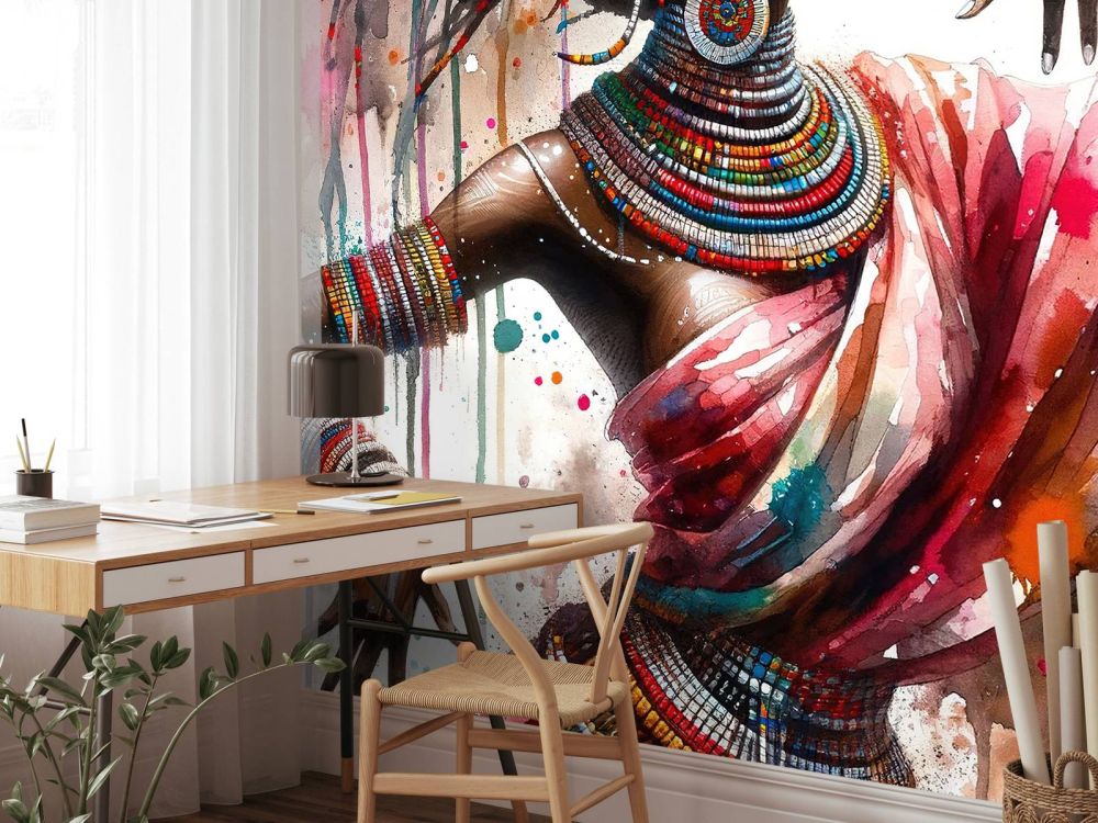 Watercolor African Dancer