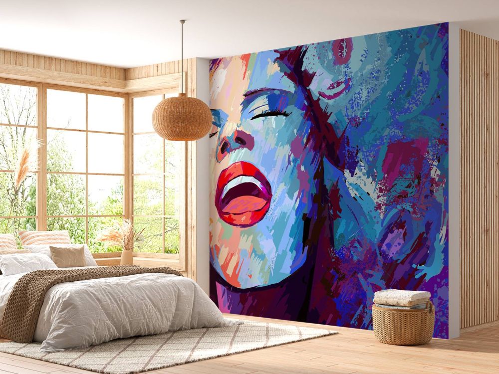 Schildering van een abstracte vrouw